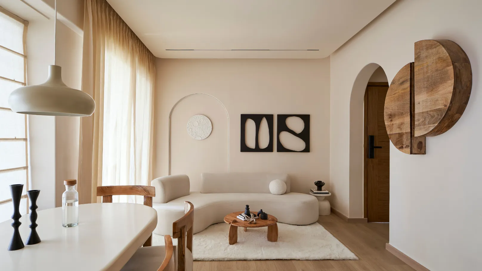 Ambiente interior luminoso con climatización integrada